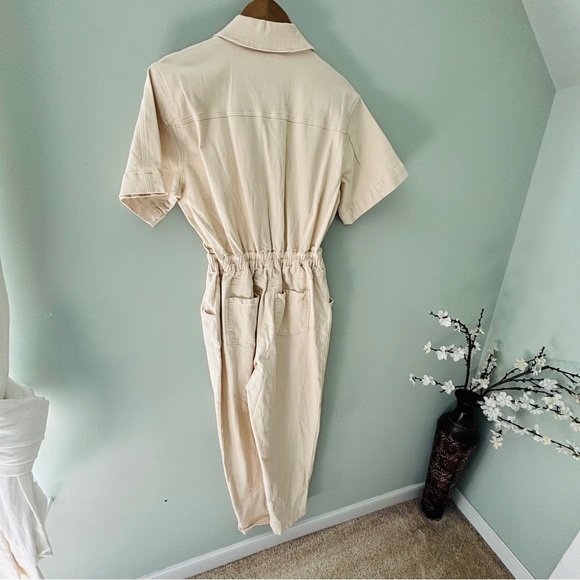 Fashion Nova Perfect Vibe Denim Jumpsuit NWT Size S - Picture 4 of 6